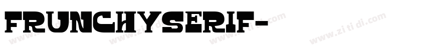 FrunchySerif字体转换