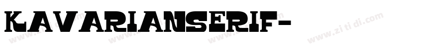 KavarianSerif字体转换