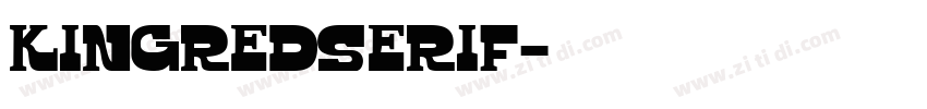 KingredSerif字体转换