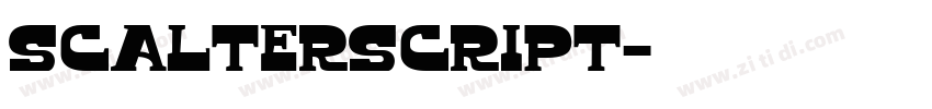 ScalterScript字体转换 ScalterScript字体转换
