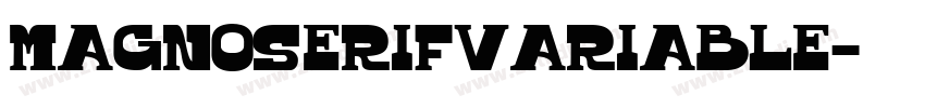 MagnoSerifVariable字体转换