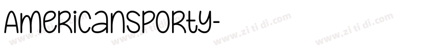 AmericanSporty字体转换