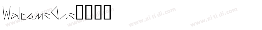 WalcomeOne字体转换