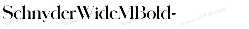 SchnyderWideMBold字体转换 SchnyderWideMBold字体转换