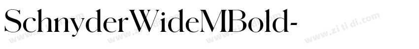 SchnyderWideMBold字体转换 SchnyderWideMBold字体转换