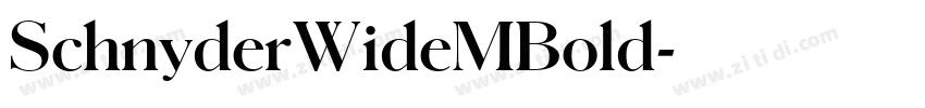 SchnyderWideMBold字体转换 SchnyderWideMBold字体转换