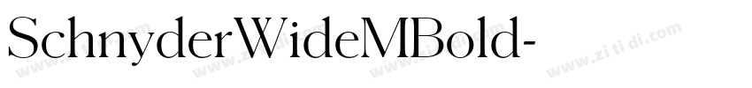 SchnyderWideMBold字体转换 SchnyderWideMBold字体转换