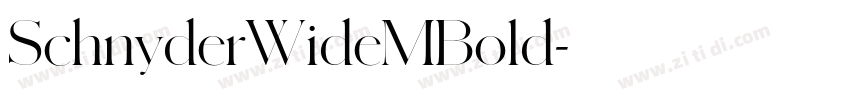 SchnyderWideMBold字体转换 SchnyderWideMBold字体转换