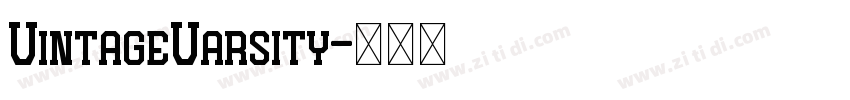 VintageVarsity字体转换
