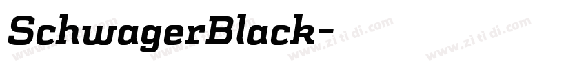 SchwagerBlack字体转换 SchwagerBlack字体转换