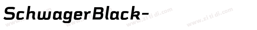 SchwagerBlack字体转换 SchwagerBlack字体转换