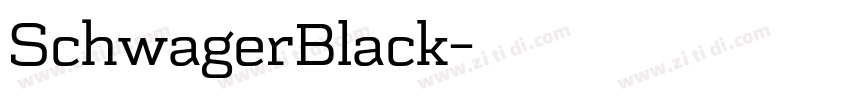 SchwagerBlack字体转换 SchwagerBlack字体转换
