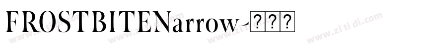 FROSTBITENarrow字体转换