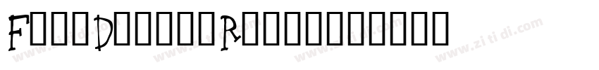 FoolDonkeyRegular字体转换