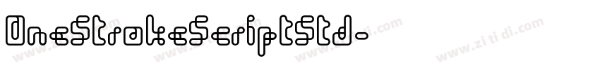 OneStrokeScriptStd字体转换