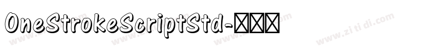 OneStrokeScriptStd字体转换