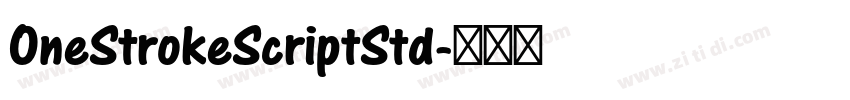 OneStrokeScriptStd字体转换