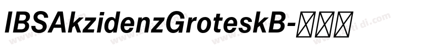 IBSAkzidenzGroteskB字体转换 IBSAkzidenzGroteskB字体转换