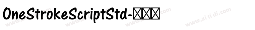OneStrokeScriptStd字体转换