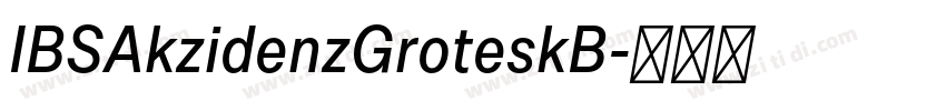 IBSAkzidenzGroteskB字体转换 IBSAkzidenzGroteskB字体转换