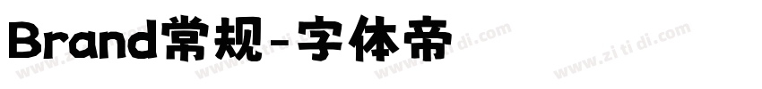 Brand常规字体转换