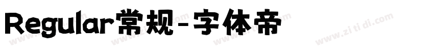 Regular常规字体转换