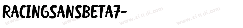 RacingSansBeta7字体转换