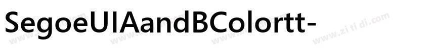 SegoeUIAandBColortt字体转换