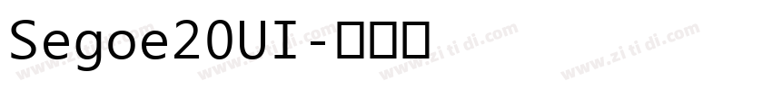 Segoe20UI字体转换