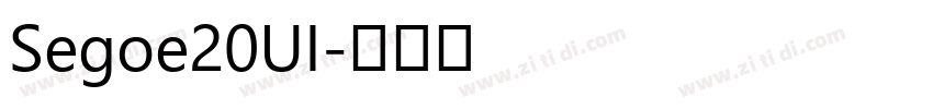 Segoe20UI字体转换