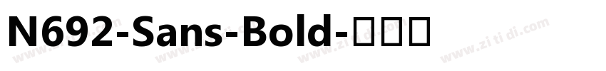 N692-Sans-Bold字体转换