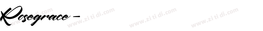 Rosegrace字体转换