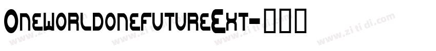 OneworldonefutureExt字体转换