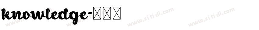 knowledge字体转换