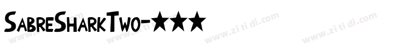 SabreSharkTwo字体转换