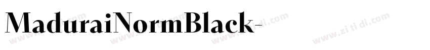 MaduraiNormBlack字体转换 MaduraiNormBlack字体转换