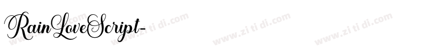 RainLoveScript字体转换 RainLoveScript字体转换