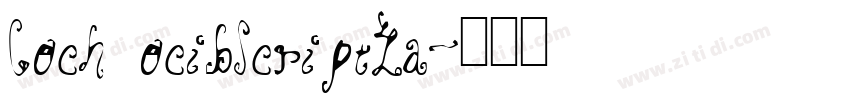 CochocibScriptLa字体转换
