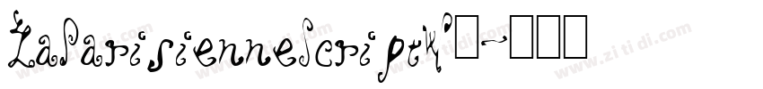 LaParisienneScriptW0字体转换