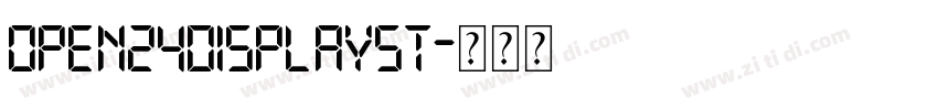 Open24DisplaySt字体转换