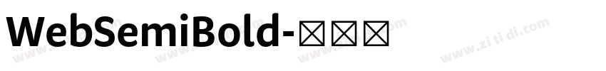 WebSemiBold字体转换