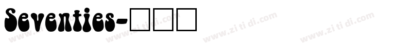 Seventies字体转换