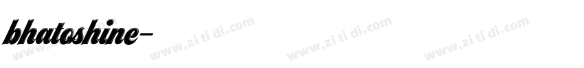 bhatoshine字体转换