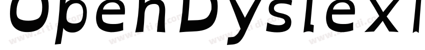 OpenDyslexic-Bold字体转换