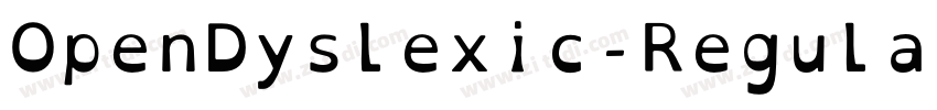 OpenDyslexic-Regular字体转换
