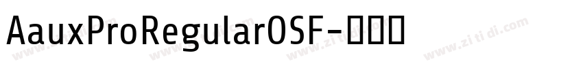 AauxProRegularOSF字体转换