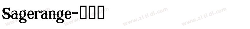 Sagerange字体转换