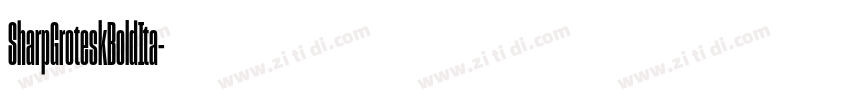 SharpGroteskBoldIta字体转换