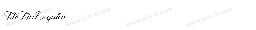HiLiaRegular字体转换