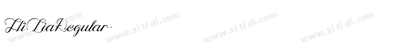 HiLiaRegular字体转换
